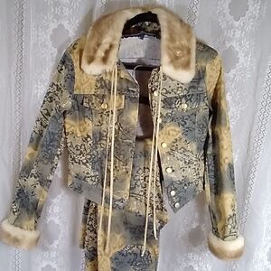 Rare Vintage Clips more Original 100% 2 piece Jacket and Pants Size 42